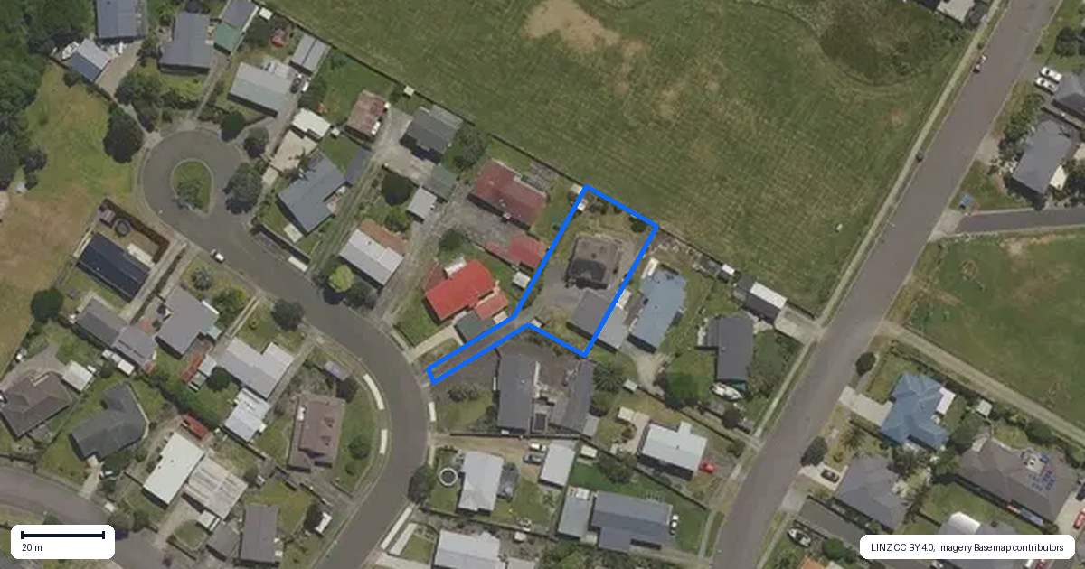 Property context map for 8A Alpha Avenue, Coastlands, Whakatane