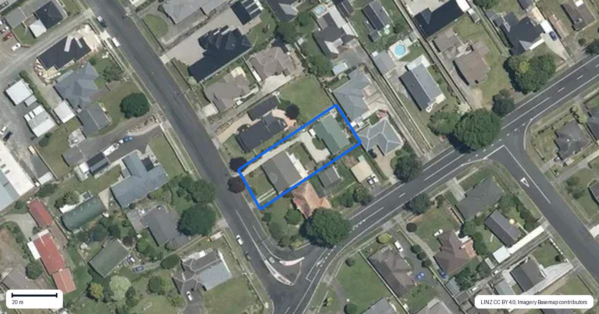 Property context map for 4 Bank Street, Morrinsville
