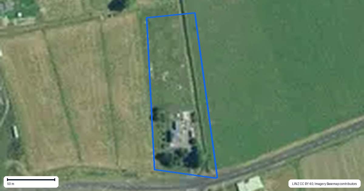 Property context map for 309 Orchard East Road, Turua, Ngatea