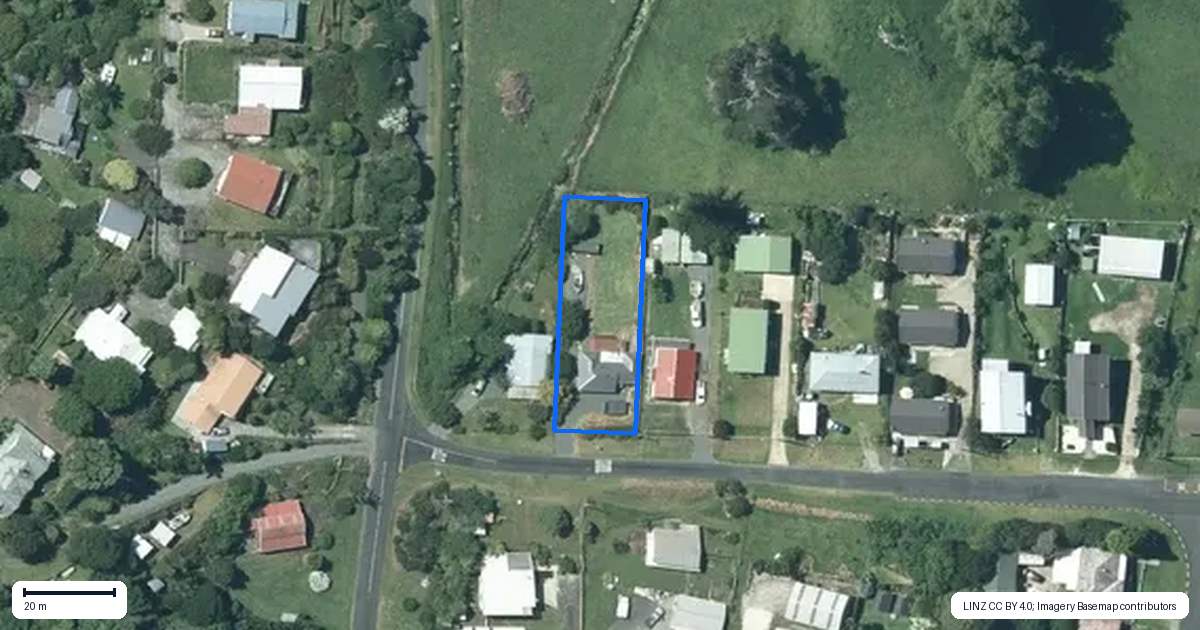 Property context map for 474 Rosamond Terrace, Kawhia