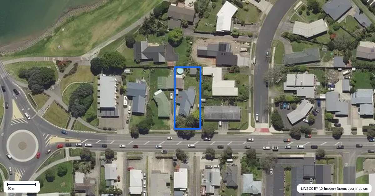 Property context map for 66 Landing Road, Whakatane