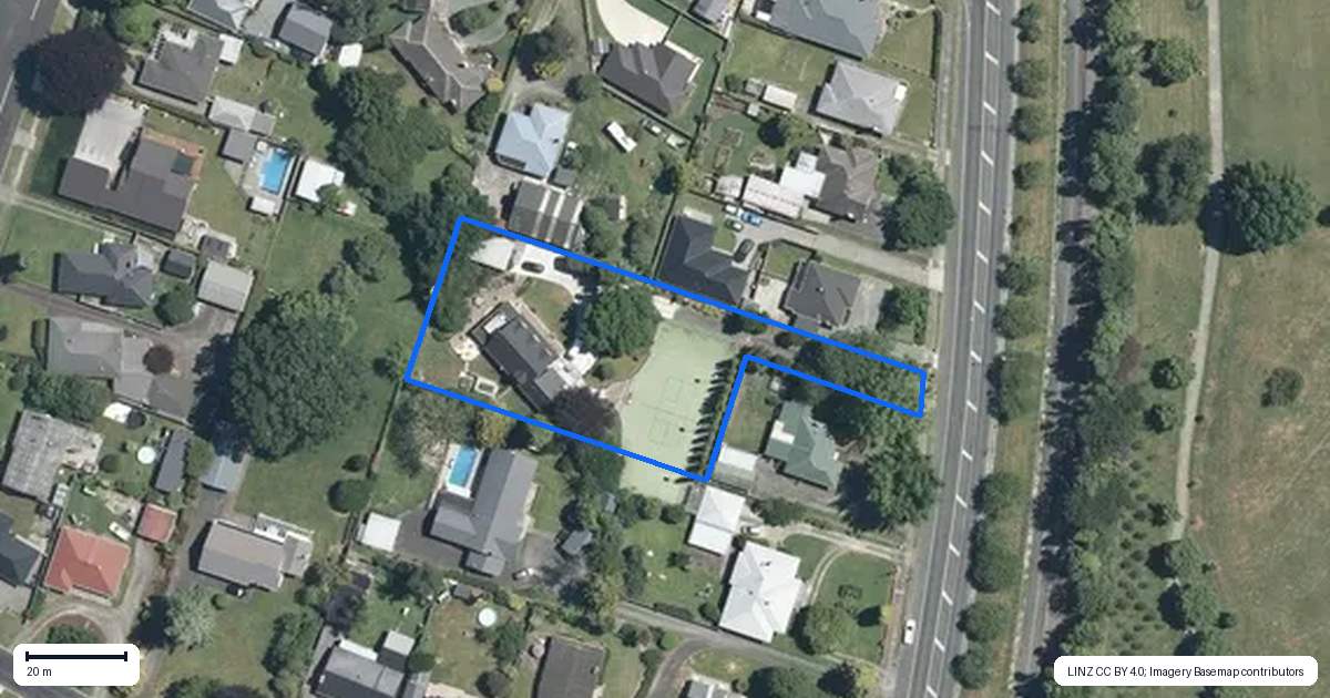 Property context map for 163 Firth Street, Matamata