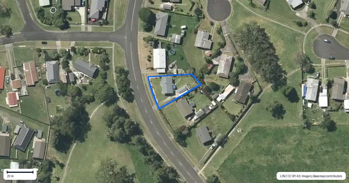 Property context map for 92 Rosser Street, Huntly
