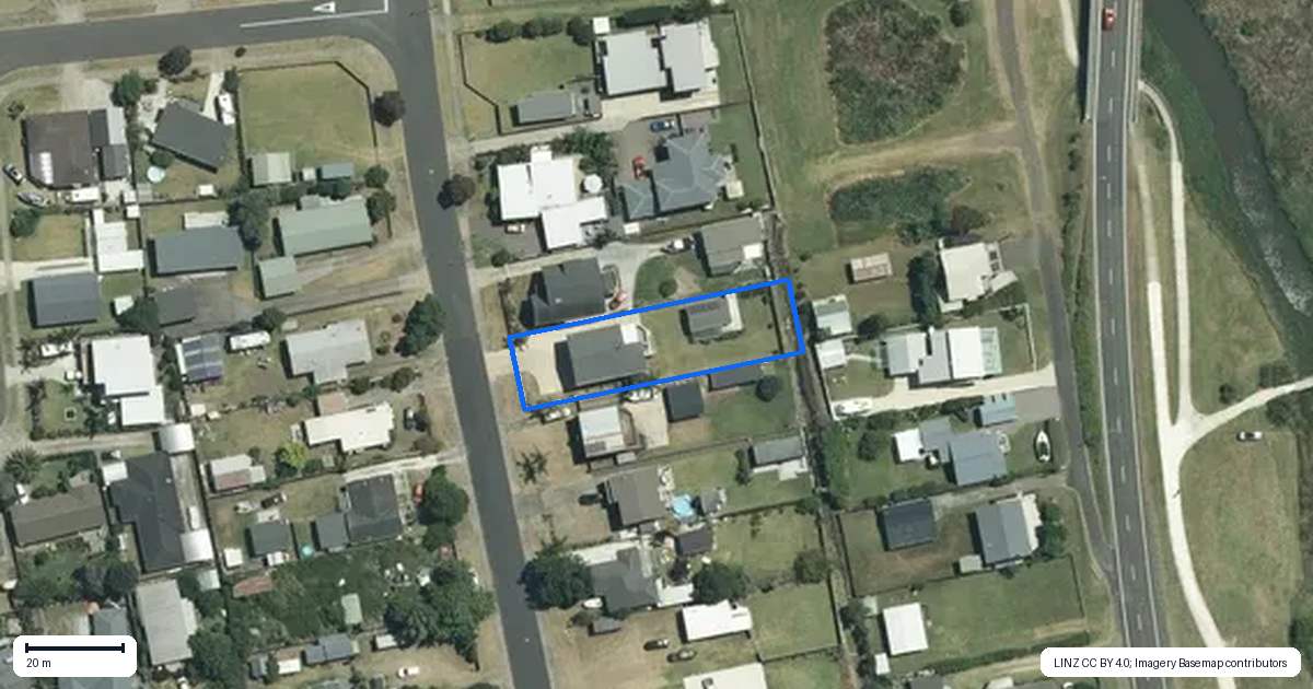 Property context map for 265 Cook Drive, Whitianga