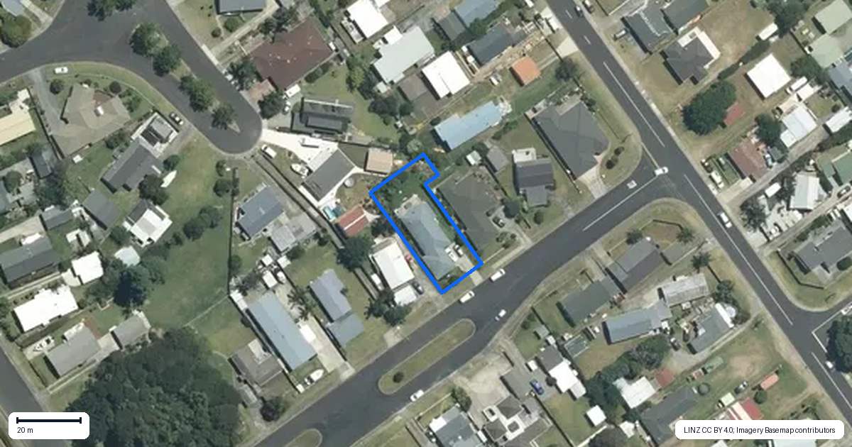 Property context map for 107 The Drive, Whangamata