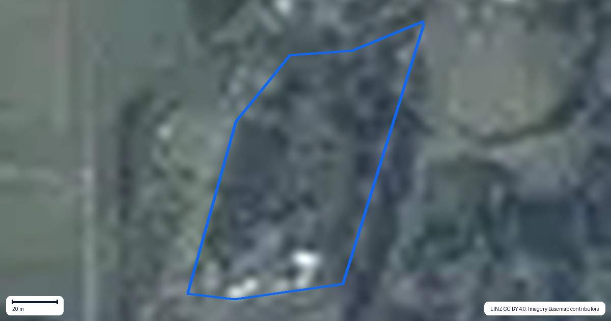 Property context map for 447 Poripori Road, Lower Kaimai