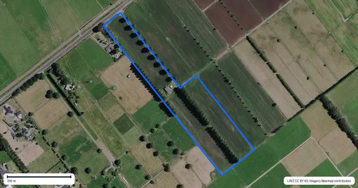 Property context map for 258 Holland Road, Puketaha, Hamilton
