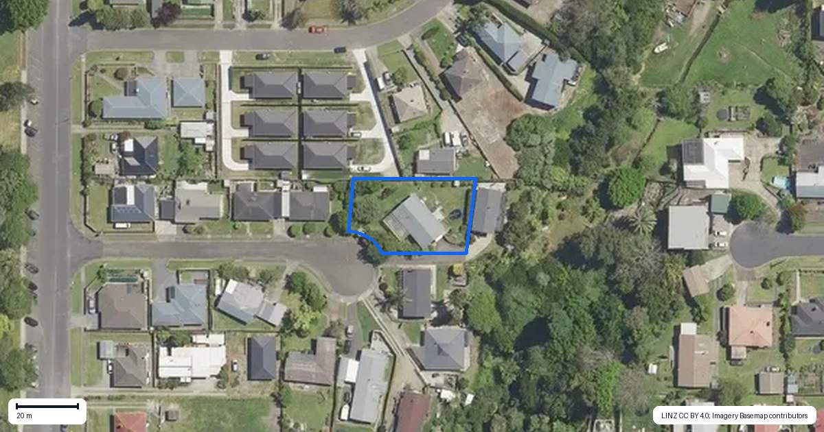 Property context map for 6 Mountbatten Place, Te Puke