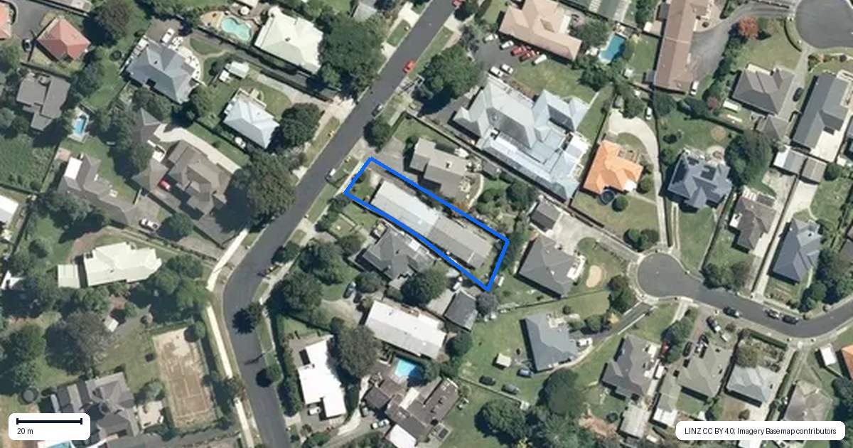 Property context map for 1/257 College Street, Te Awamutu