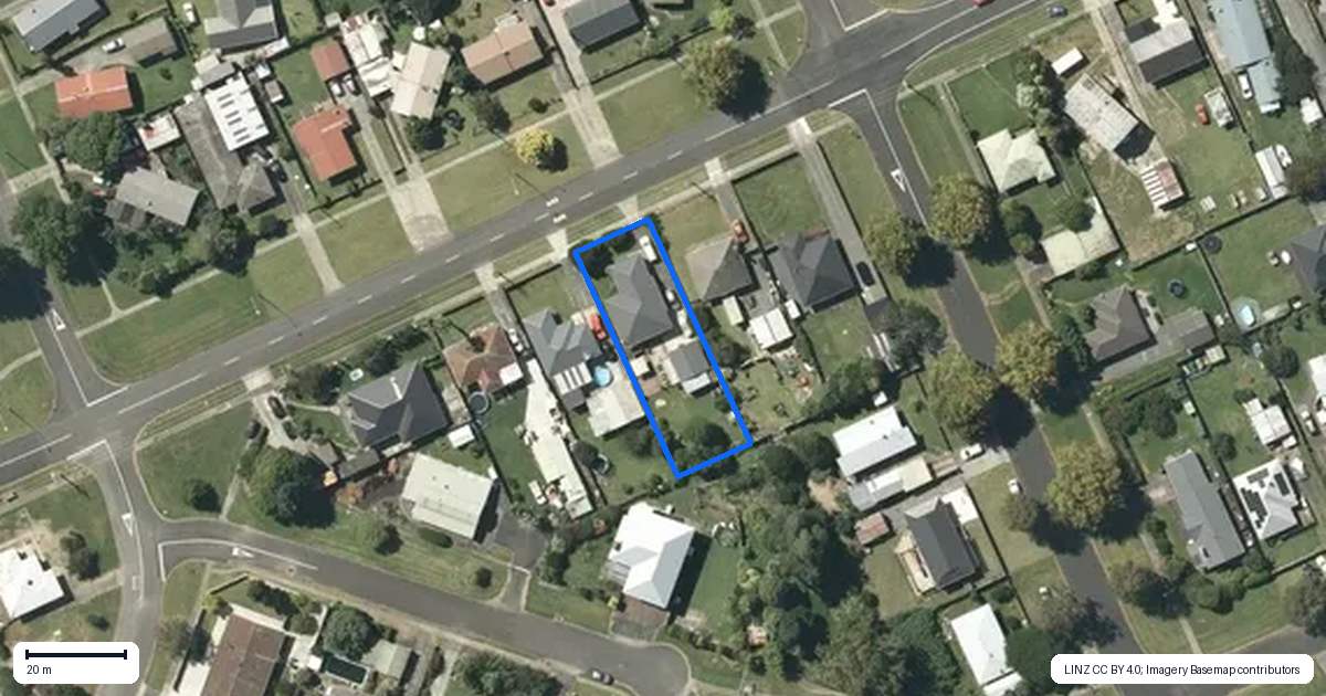 Property context map for 47 Ellery Street, Ngaruawahia