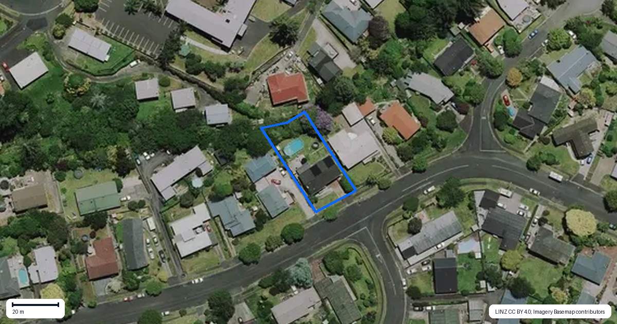 Property context map for 20 Sunnyhills Avenue, Glenview, Hamilton