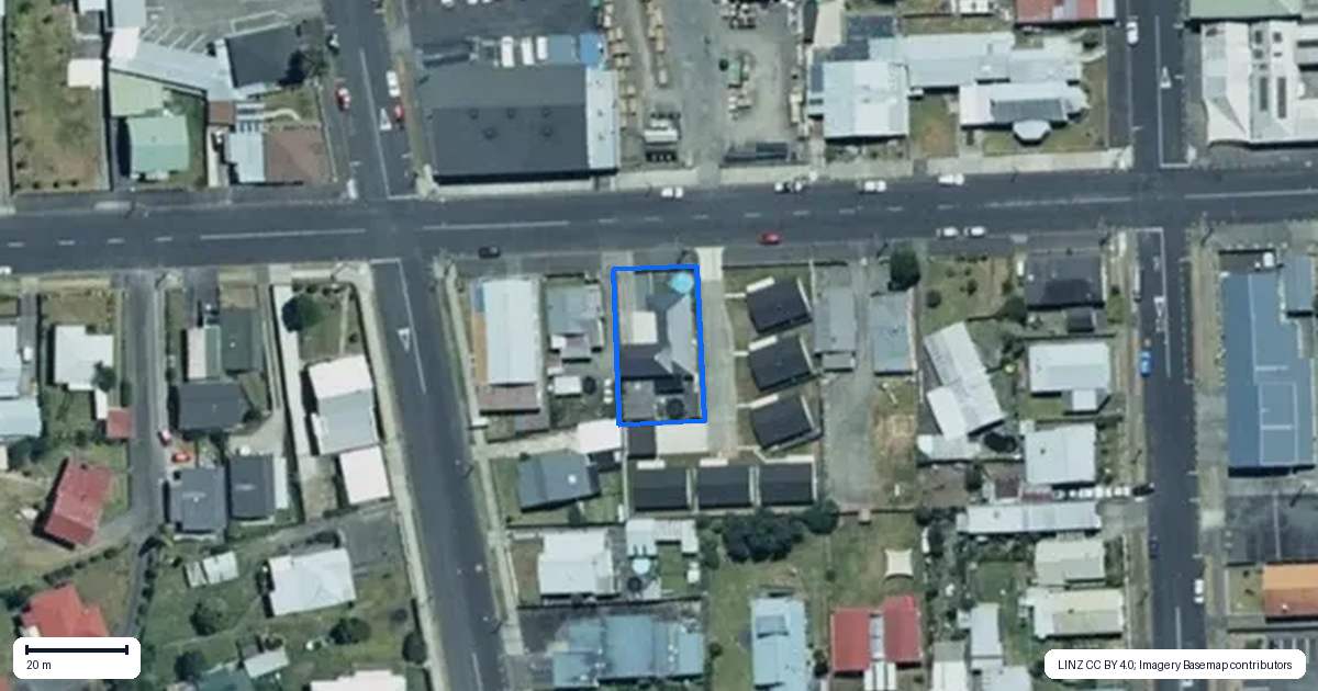 Property context map for 43 Huia Street, Taumarunui