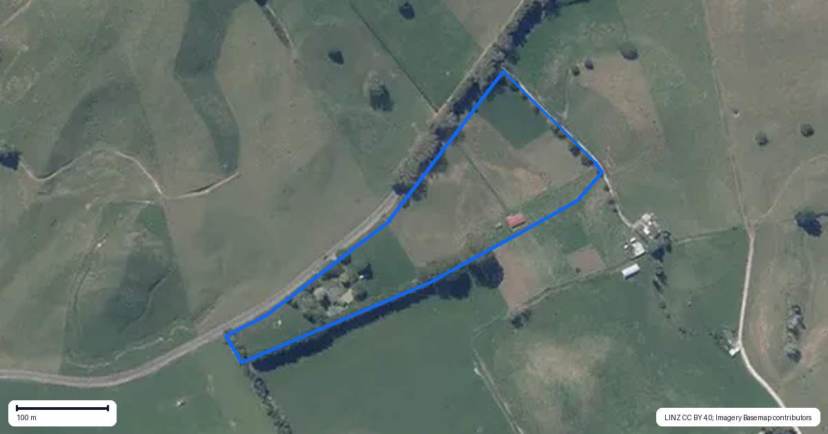 Property context map for 1283 Waikite Valley Road, Waikite Valley, Ngakuru