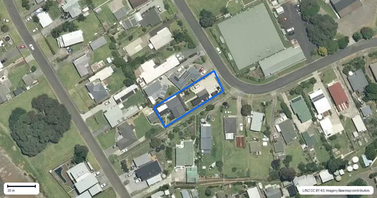 Property context map for 19 West Crescent, Te Puru, Thames