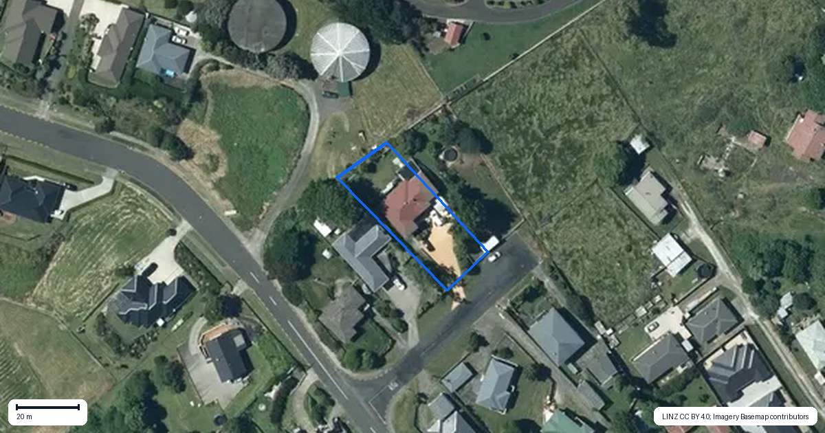 Property context map for 5 Cruden Avenue, Otorohanga