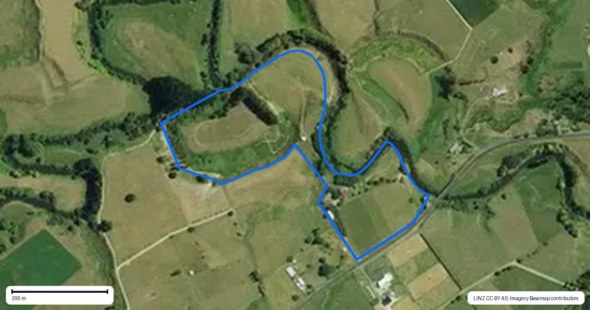 Property context map for 248 Pokuru Road, Pokuru, Te Awamutu