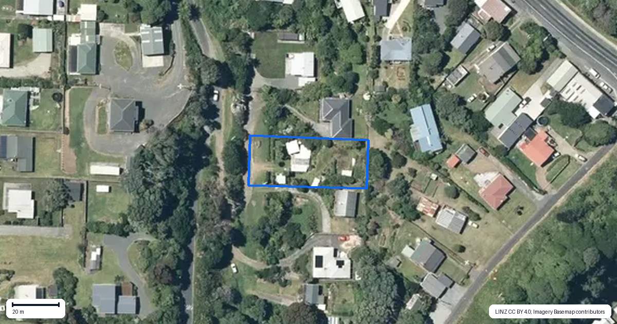 Property context map for 39 Tainui Street, Mokau