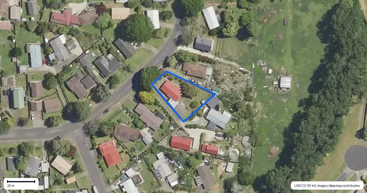 Property context map for 17 Bishoprick Crescent, Te Puke