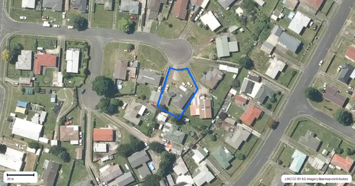 Property context map for 7 Toroa Place, Tokoroa