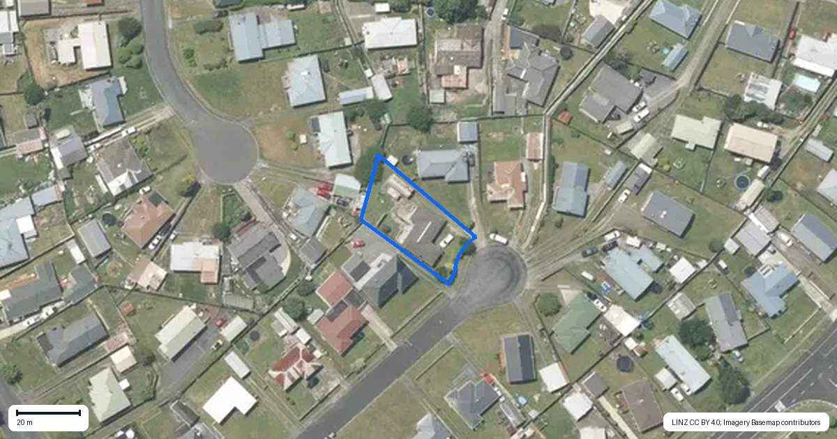 Property context map for 8 Koreke Place, Tokoroa