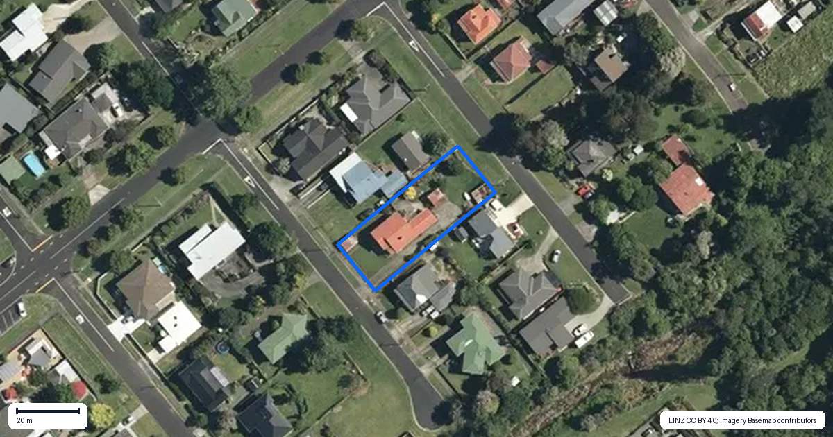 Property context map for 22 Kotuku Street, Te Aroha