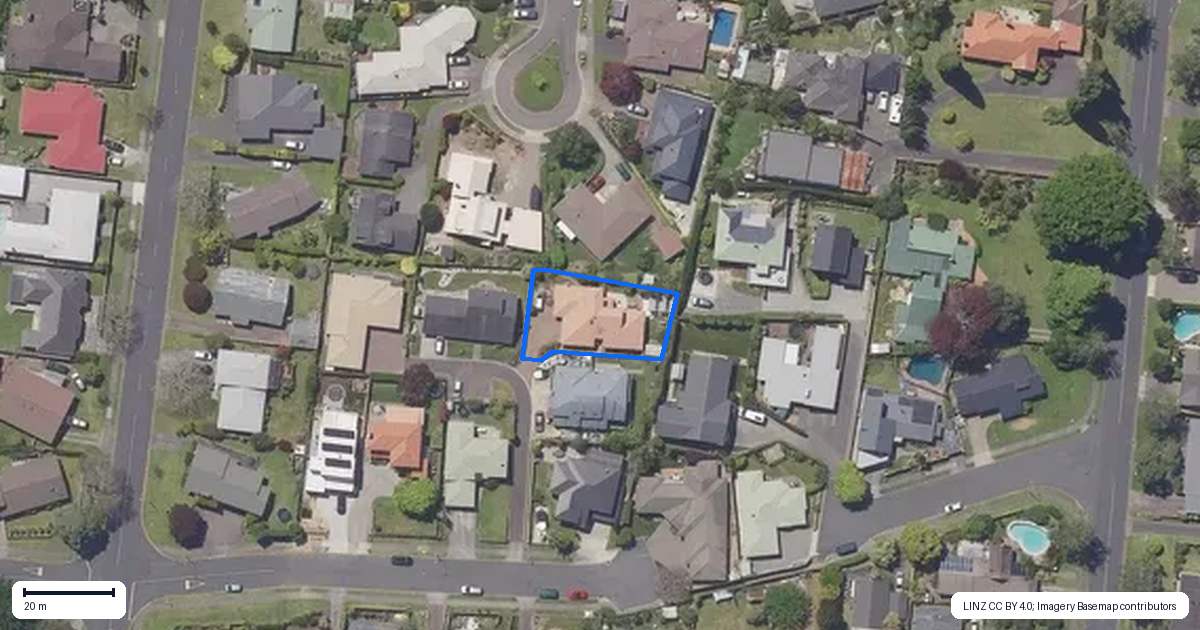 Property context map for 2 Kokako Way, Matua, Tauranga