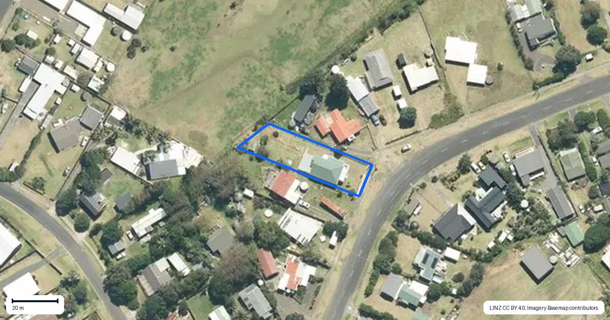 Property context map for 184 Maunsell Road, Port Waikato