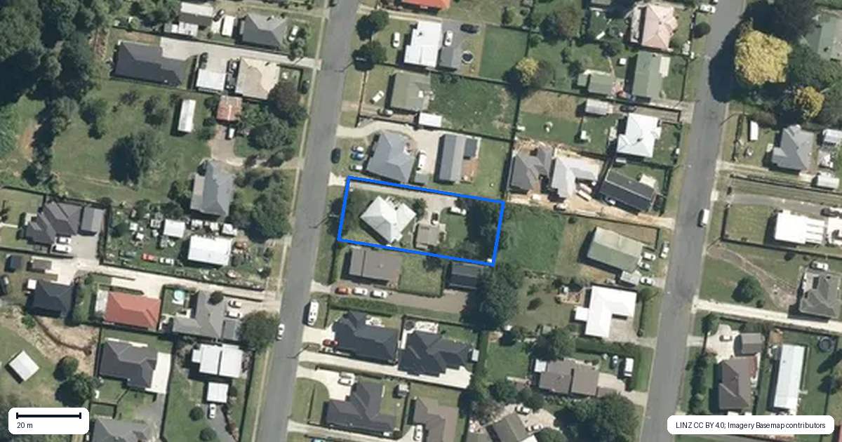 Property context map for 15 Carey Street, Kihikihi, Te Awamutu