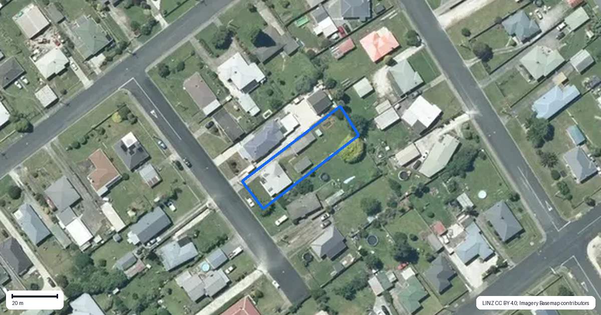 Property context map for 4 Kiwi Street, Te Kuiti