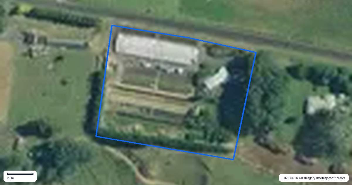 Property context map for 144 Parsons Road, Onewhero