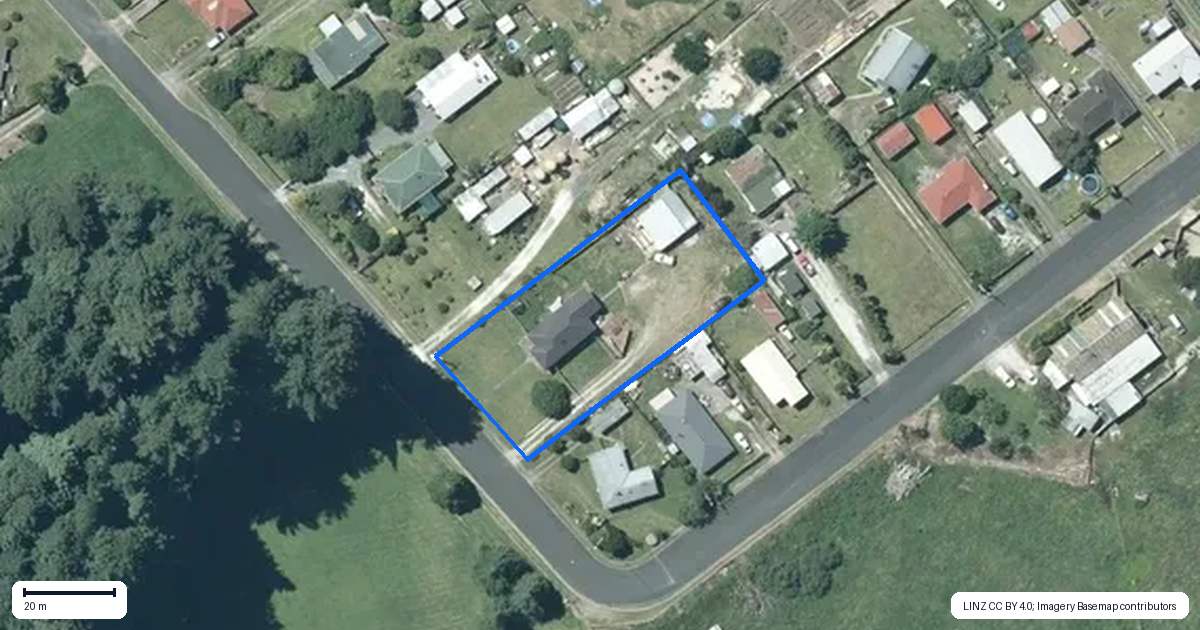 Property context map for 135 Esplanade, Te Kuiti