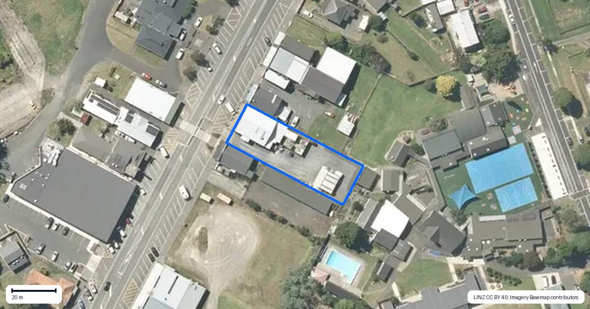 Property context map for 13 Main Road, Te Kauwhata