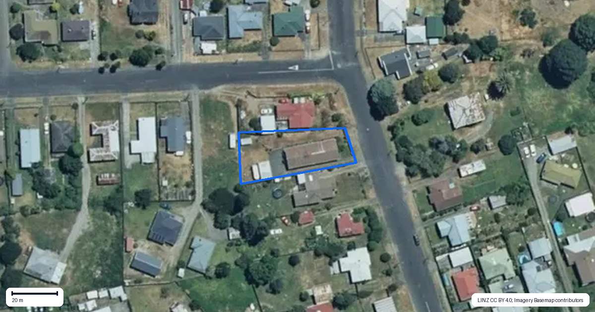 Property context map for 17 Para Street, Taumarunui