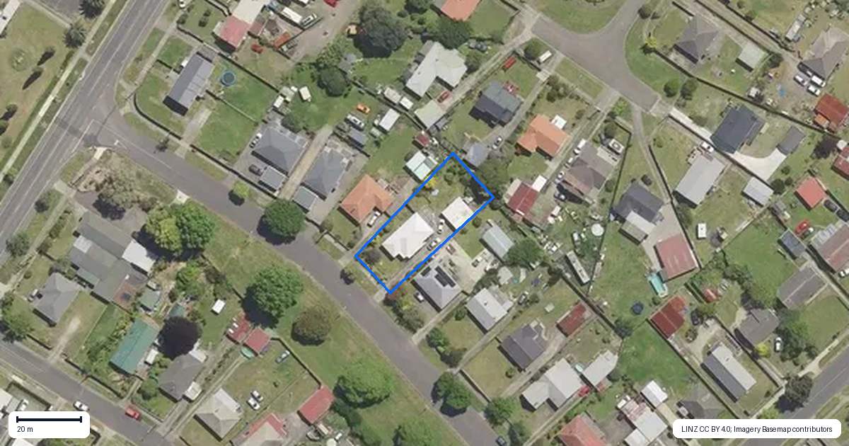 Property context map for 10 Fenton Street, Kawerau