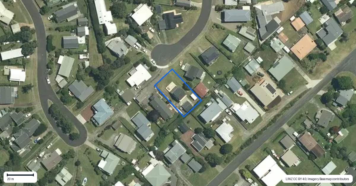 Property context map for 12 Norfolk Place, Tairua