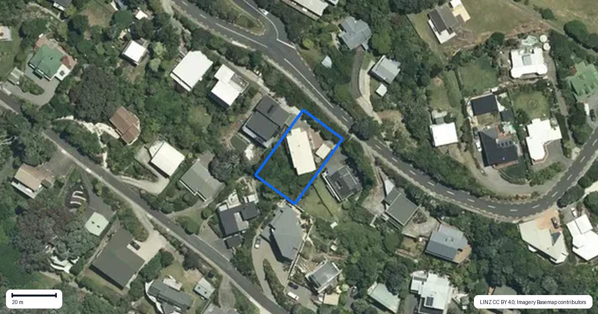 Property context map for 193 Paku Drive, Tairua