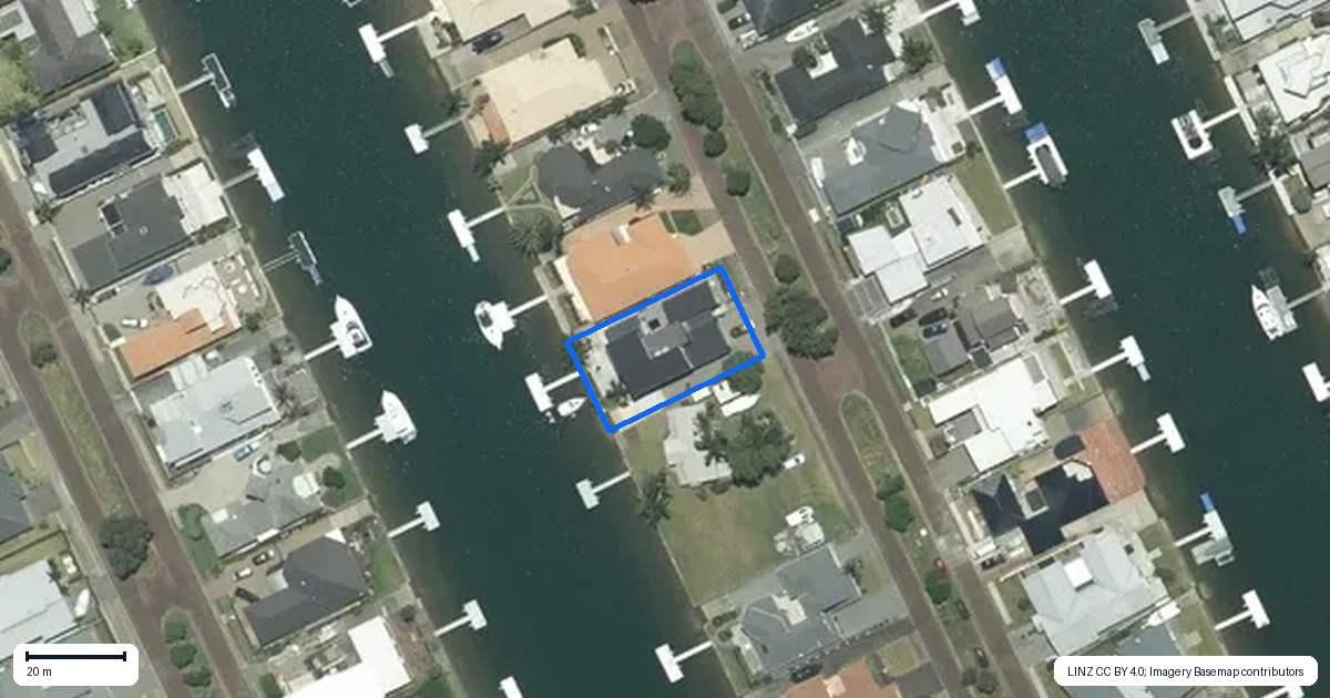 Property context map for 123 Motu Capri, Pauanui