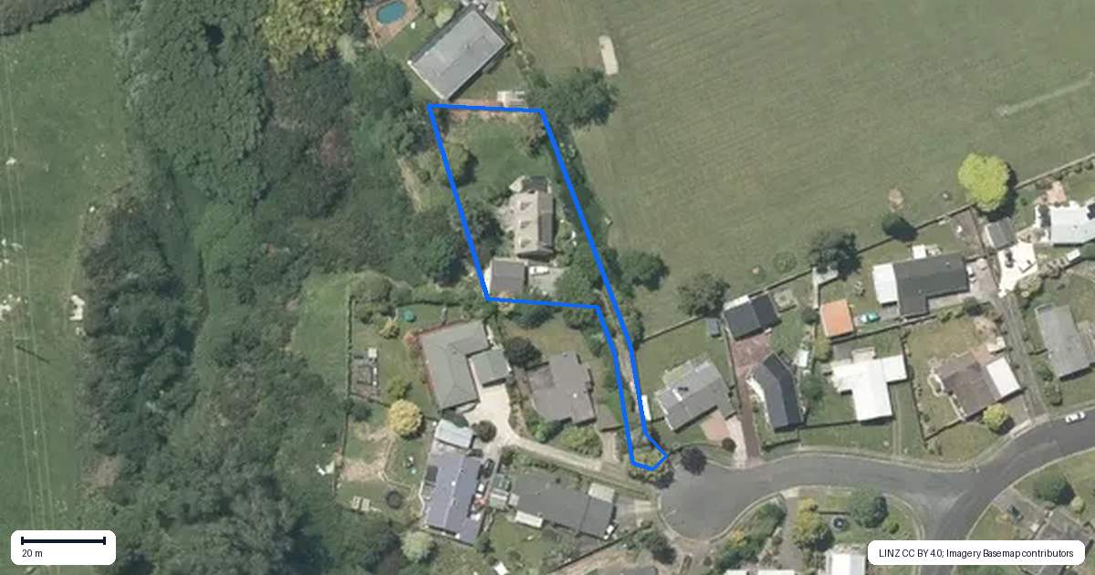 Property context map for 8 Waikato Place, Tokoroa