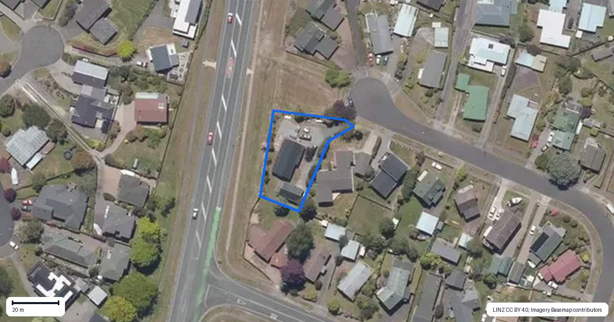 Property context map for 20 Tobin Place, Richmond Heights, Taupo
