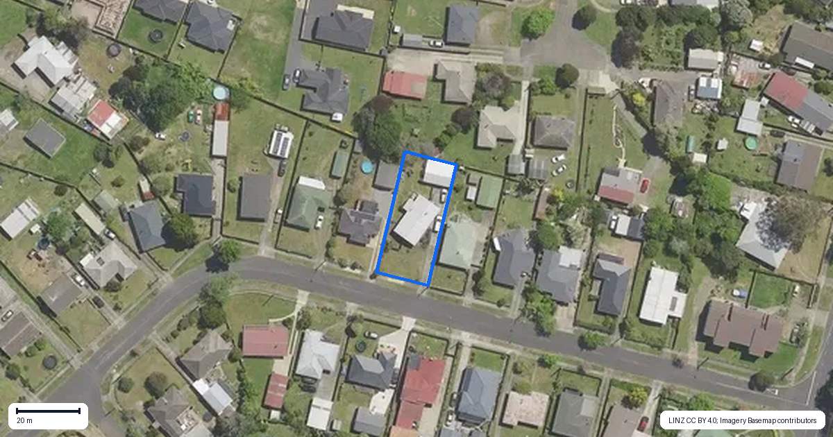 Property context map for 26 Hobson Street, Kawerau