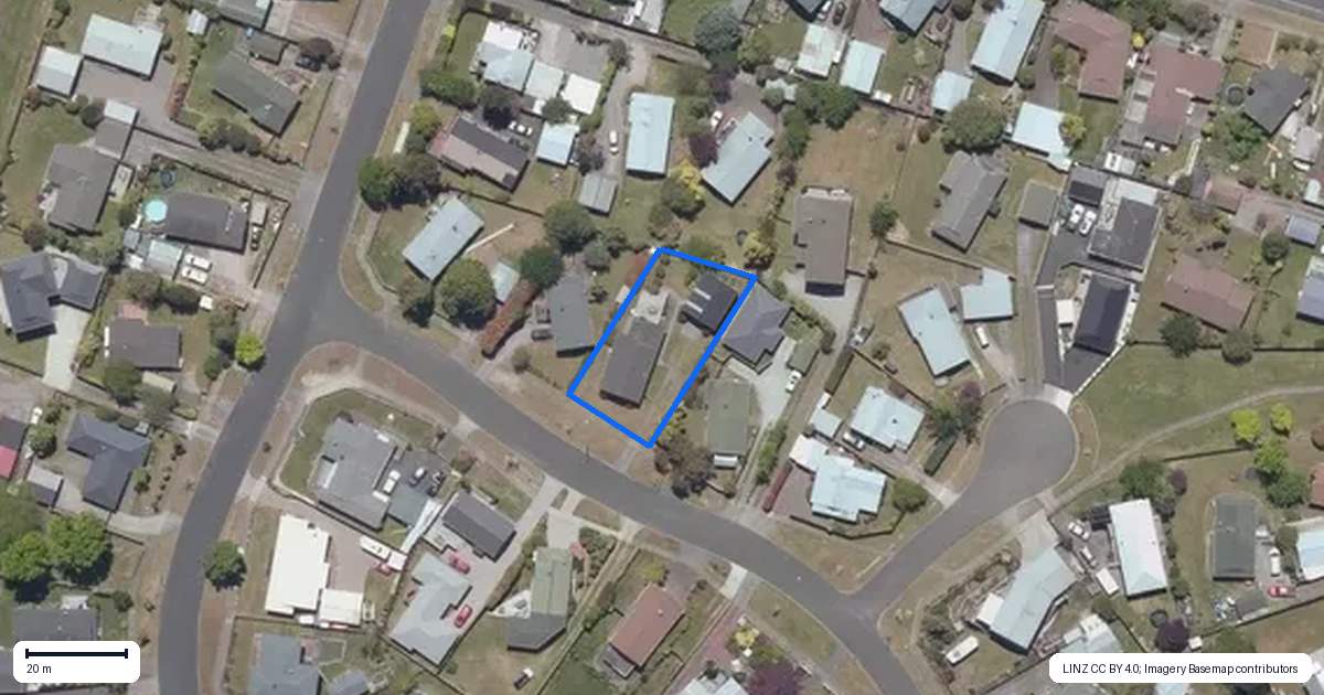 Property context map for 21 Ward Place, Richmond Heights, Taupo