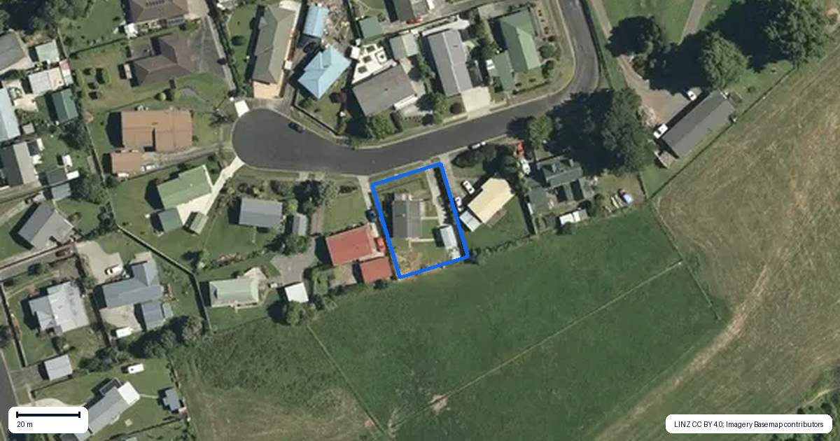 Property context map for 6 Cynthia Crescent, Te Aroha