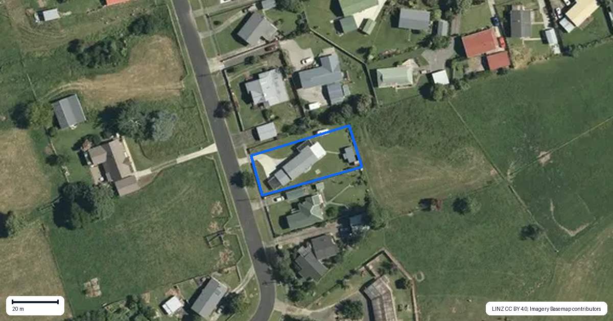 Property context map for 24 Stirling Street, Te Aroha