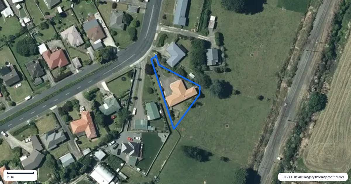 Property context map for 38 Gradara Avenue, Otorohanga