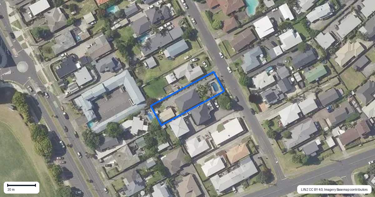 Property context map for 26 Riverton Road, Mount Maunganui