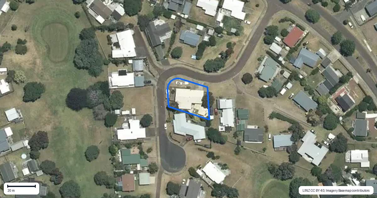 Property context map for 15 Conqueror Rise, Pauanui