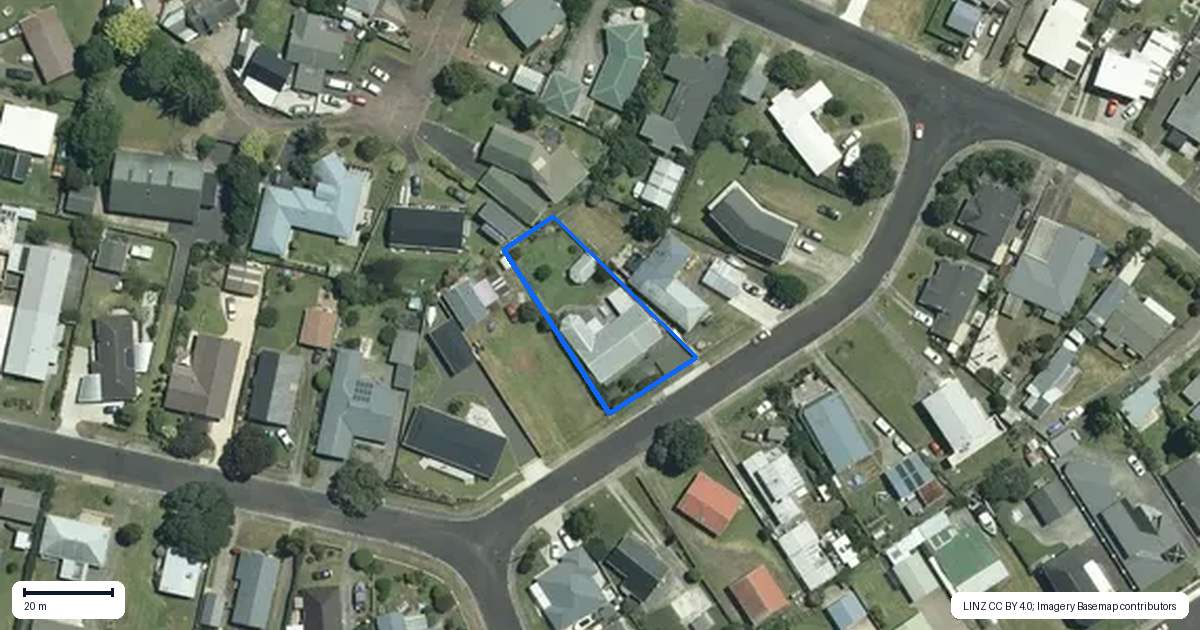 Property context map for 77 Catherine Crescent, Whitianga