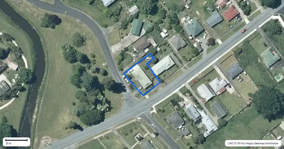 Property context map for 119 Esplanade, Te Kuiti