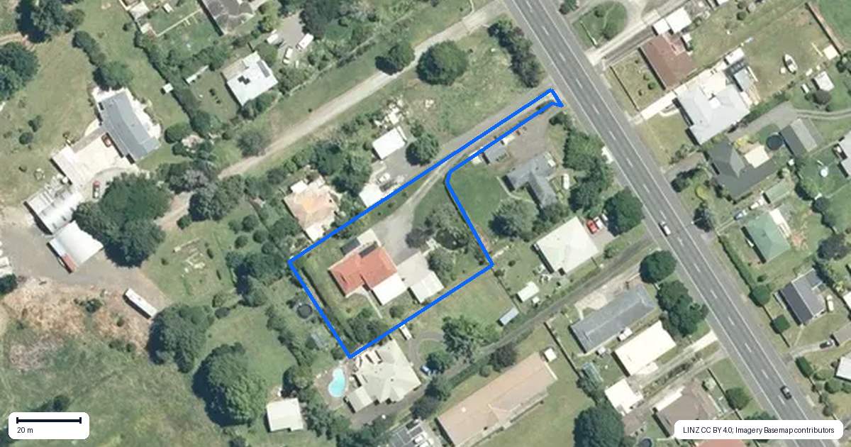 Property context map for 62A Puke Road, Paeroa