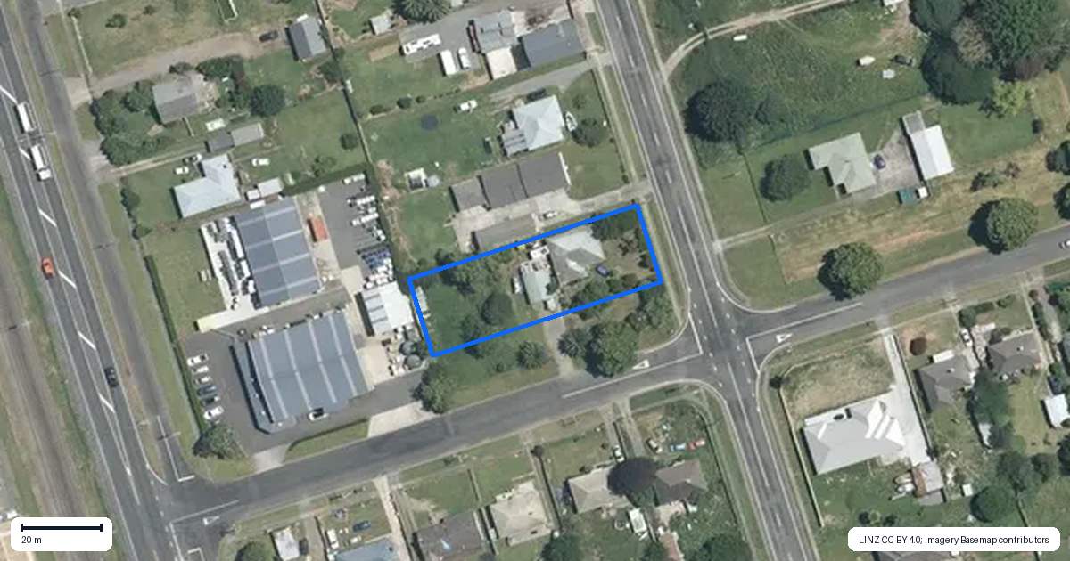 Property context map for 3 McGowan Street, Waharoa